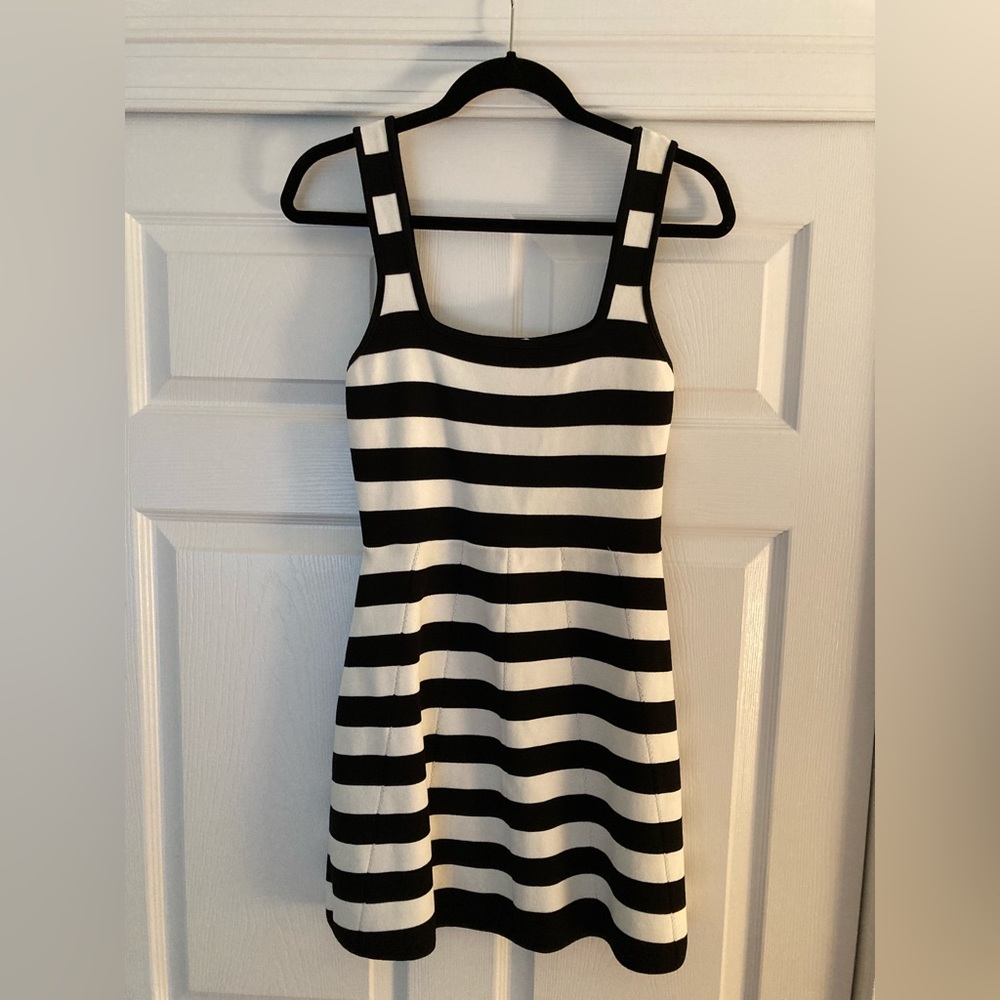 Zara black and white mini dress!